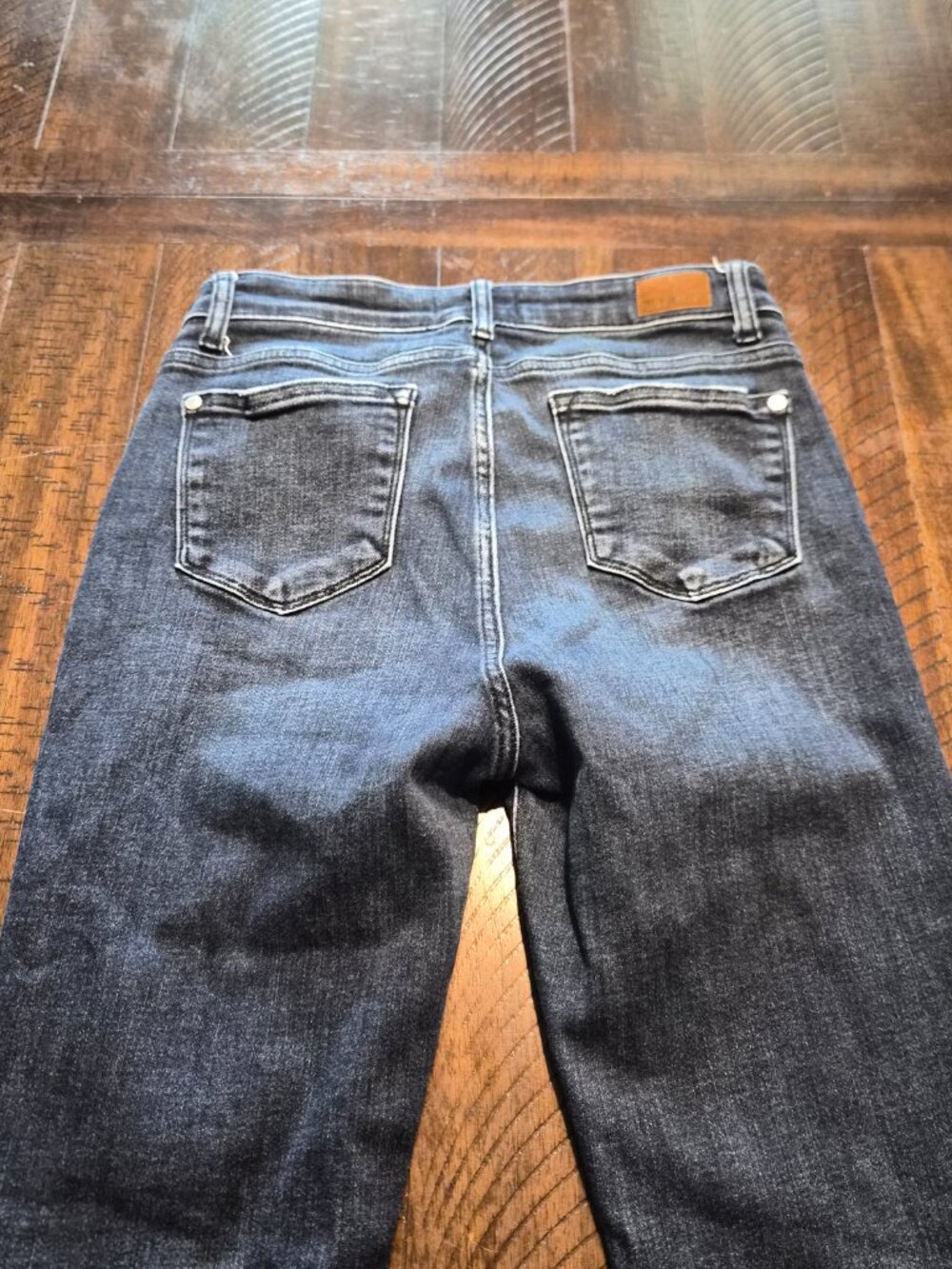 Judy Blue Womens Slim Boot Cut Dark Wash Jeans Size 7/28 Mid Rise Stretch G633 - Picture 6 of 12